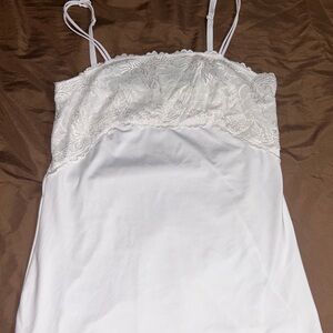 White Tank Top with Lace